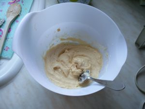 The final cake batter mix