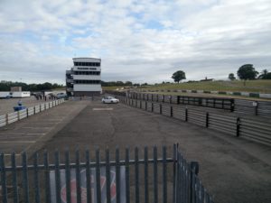 The control room and track at Mallory Park