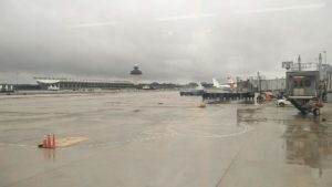 The main terminal building of Washington Dulles Airport