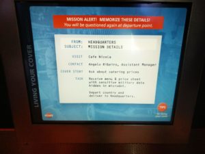 A screen showing additional mission objectives