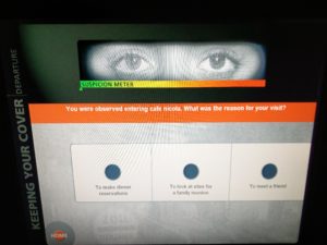 The screen showing a selection of answers for my cover