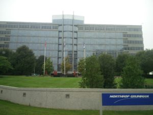 One of the Northrop Grumman office buildings containing the Innovation Center