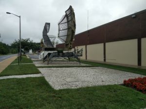 Some exhibits outside of the National Electronics Museum